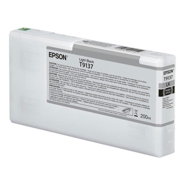 Epson T913700 (T913) UltraChrome HDX Ink, 200 mL, Light Black | OfficeCrave.com