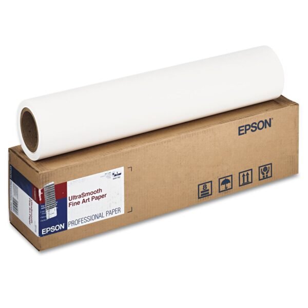 Epson UltraSmooth Fine Art Paper Rolls, 15 mil, 24