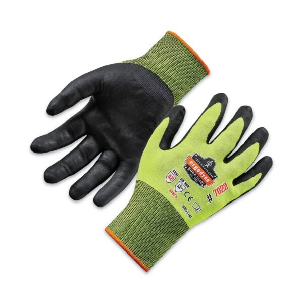 ergodyne ProFlex 7022 ANSI A2 Coated CR Gloves DSX, Lime, Large, 144 Pairs/Pack (17874)