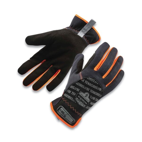 ergodyne ProFlex 815 QuickCuff Mechanics Gloves, Black, Small, Pair (17202)