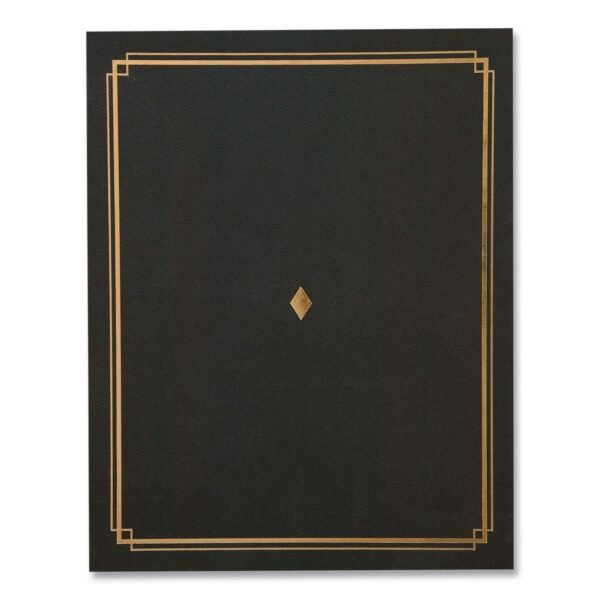 Gartner Studios Certificate Holders 9.5 x 12, Black/Gold, 6/Pack (35003)