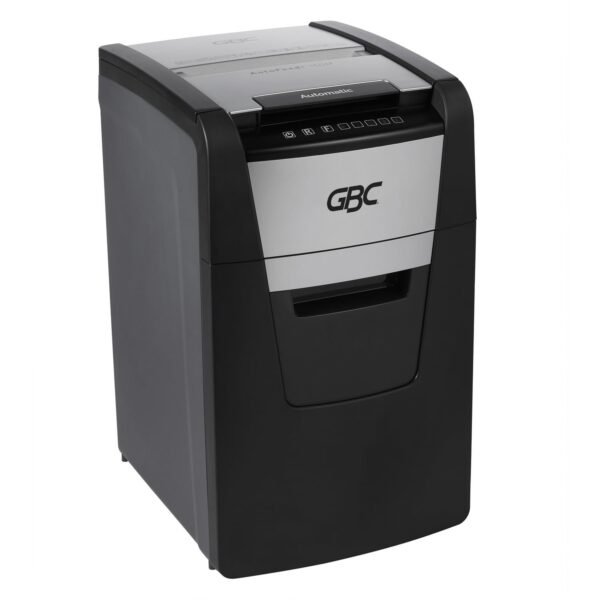 GBC AutoFeed+ Home Office Shredder, 150M, Micro-Cut, 150 Sheets Continuous Shredder - Micro Cut - 6 Per Pass - for shredding Credit Card, Paper Clip, Staples, Paper - P-5 - 30...