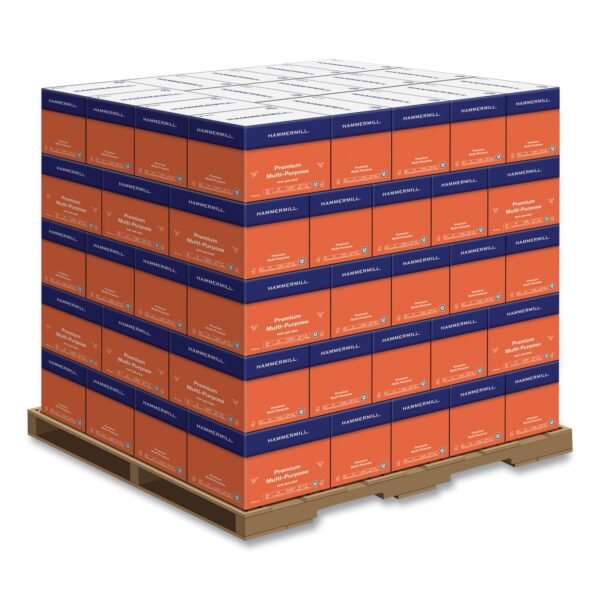 Hammermill Premium Multipurpose Print Paper, 97 Bright, 20 lb, 8.5 x 11, White, 500 Sheets/Ream, 5 Reams/Carton, 80 Cartons/Pallet (105910PLT)