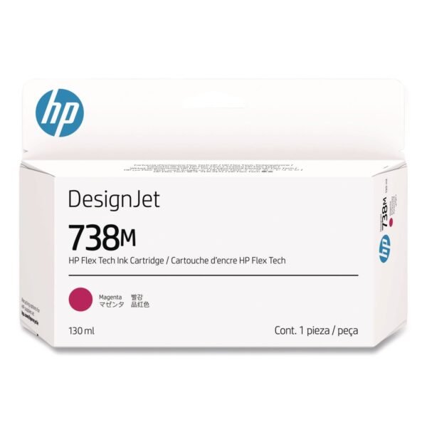 HP 738M (A24VNA) Original Designjet Ink Cartridge, Magenta