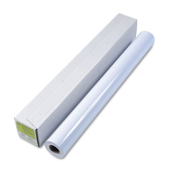 HP DesignJet Inkjet Large Format Paper, 7 mil, 36" x 100 ft, High-Gloss White (Q1427B)