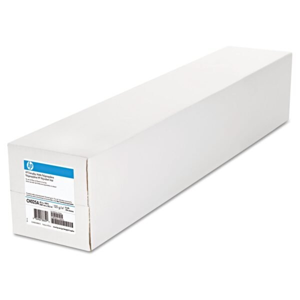 HP Everyday Matte Polypropylene Roll Film, 2" Core, 8 mil, 42" x 100 ft, White, 2/Pack (CH025A)