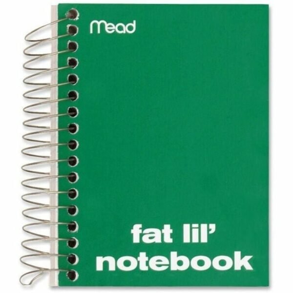 Mead Fat Lil' Notebook 200 Sheets - Wire Bound - 4" x 5 1/2" Sheet Size - White Paper - Assorted Cardboard Cover - Perforated - 1 Each (45390)