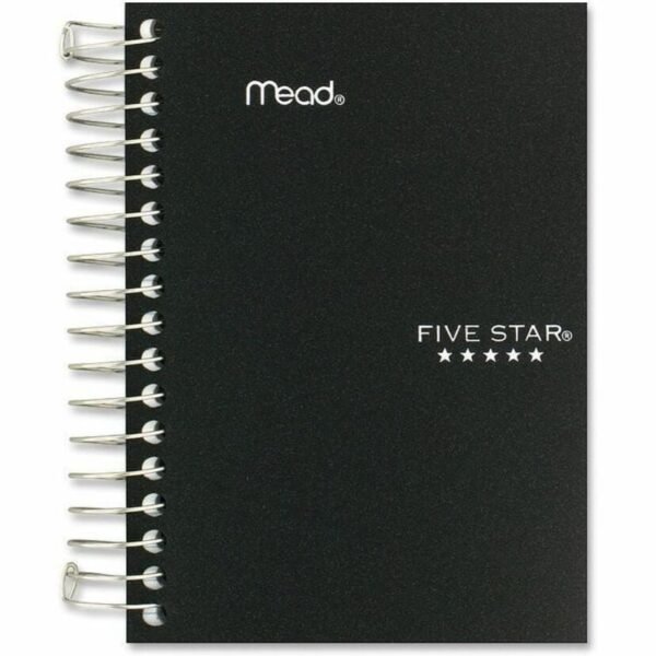 Mead Five Star Fat Lil' Wirebound Notebook 200 Pages - Plain - Coilock - 4" x 5 1/2" Sheet Size - Assorted Poly Cover - Perforated, Durable Cover, Easy Tear - 1 Each (45388)