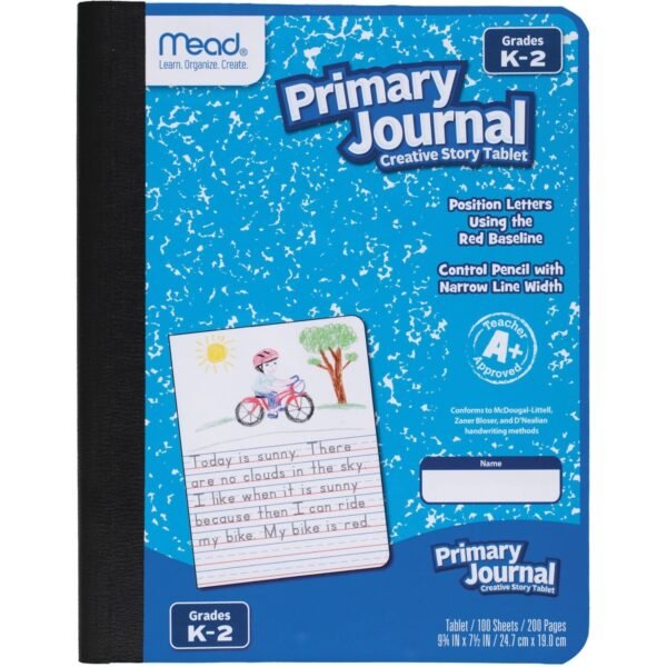 Mead K-2 Classroom Primary Journal 100 Sheets - 7 1/2" x 9 4/5" Sheet Size - Assorted Cover - 12 / Carton (09554CT)
