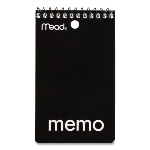 Mead Wirebound Memo Pad with Wall-Hanger Eyelet, Medium/College Rule, Randomly Assorted Cover Colors, 60 White 3 x 5 Sheets (45354)