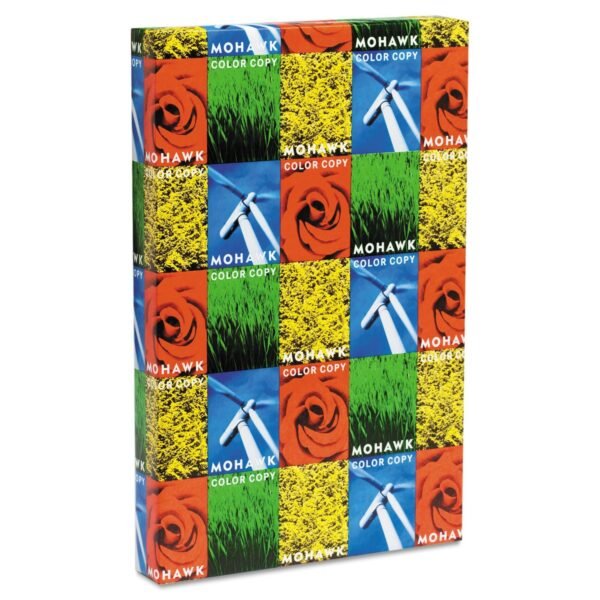 Mohawk Color Copy 98 Paper and Cover Stock, 98 Bright, 28 lb Bond Weight, 18 x 12, Bright White, 500/Ream (12207)