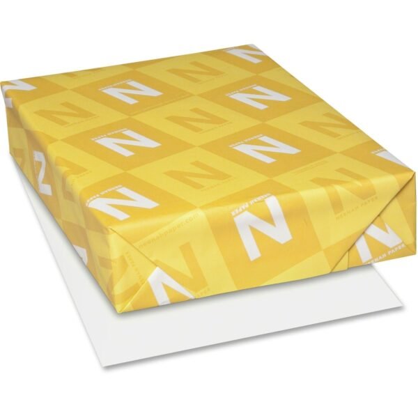 Neenah Paper Neenah Capitol Bond Paper - White 96 Brightness - Letter - 8 1/2" x 11" - 24 lb Basis Weight - Cockle - Archival-safe, Watermarked - Bright White - 500 / Ream (B632)