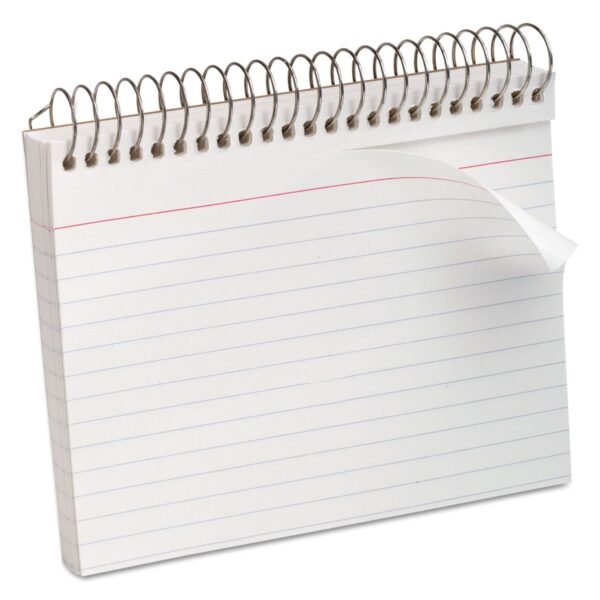 Oxford Spiral Index Cards, Ruled, 4 x 6, White, 50/Pack (40283)
