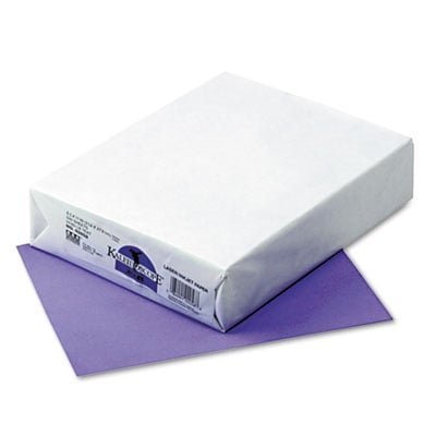 Pacon Kaleidoscope Multipurpose Colored Paper, 24 lb Bond Weight, 8.5 x 11, Violet, 500/Ream (102058)