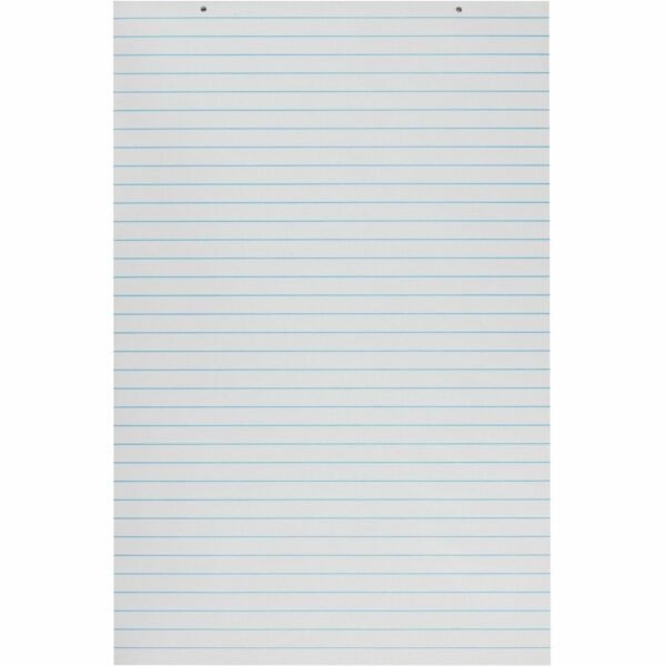 Pacon Ruled Chart Pad 100 Sheets - Glue - Front Ruling Surface - 1" Ruled - 24" x 36" Sheet Size - White Paper - Chipboard Backing, Hole-punched, Recyclable - 1 Each (3052)