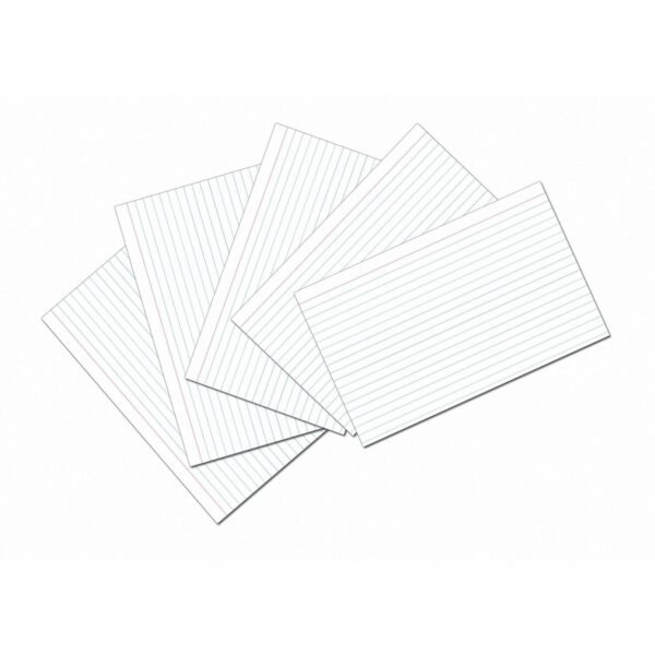 Pacon Ruled Index Cards Front Ruling Surface - Ruled Front Ruling - 0.25" Ruled - Index Card - 5" x 8" Sheet Size - White Paper - Sturdy - 100 / Pack (5137)