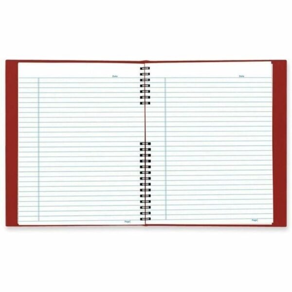 Rediform NotePro Twin - wire Composition Notebook - Letter 100 Sheets - 200 Pages - Twin Wirebound - Letter - 8 1/2" x 11" Sheet Size - White Paper - Red Lizard Cover - Pocket,...