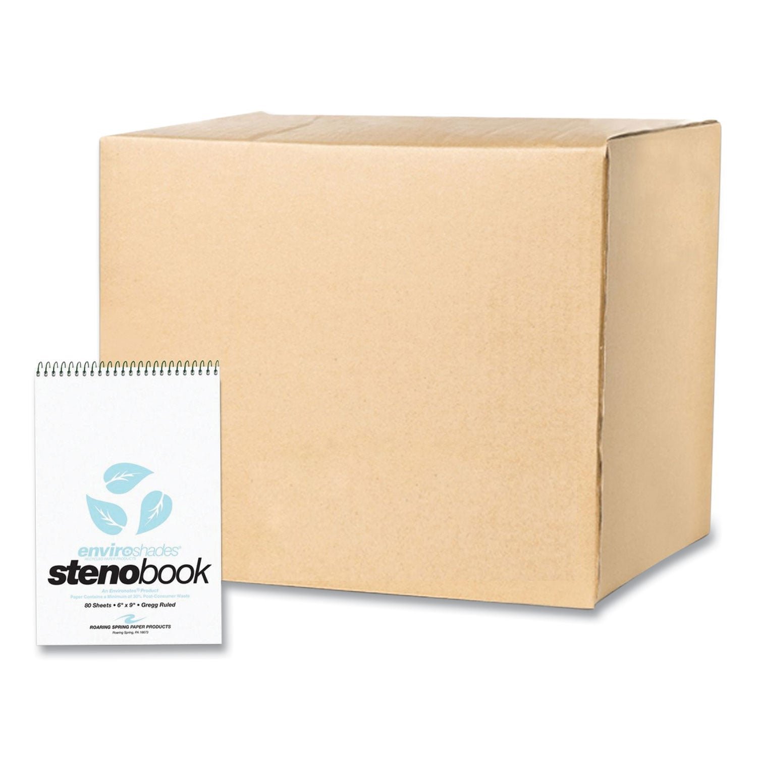 roaring-spring-enviroshades-steno-pad-gregg-rule-white-cover-80-blue-6-x-9.jpg