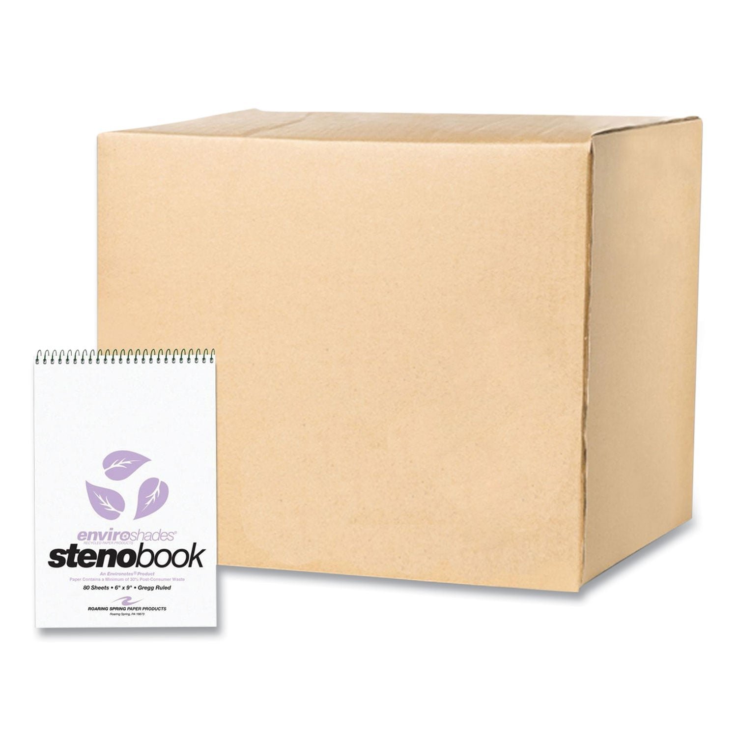roaring-spring-enviroshades-steno-pad-gregg-rule-white-cover-80-orchid-6-x.jpg