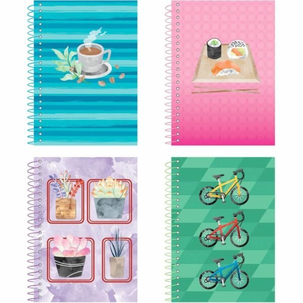 Roaring Spring Lifenotes Wirebound Notebook 80 Sheets - 160 Pages - Printed - Spiral Bound - Both Side Ruling Surface - 15 lb Basis Weight - 56 g/m² Grammage - 7" x 5" Sheet...