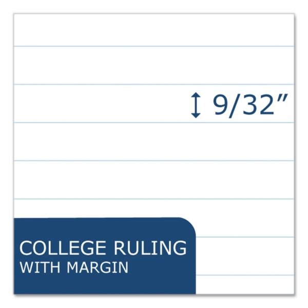 Roaring Spring Loose Leaf Paper, 8 x 10.5, 3-Hole Punched, College Rule, White, 150 Sheets/Pack, 24 Packs/Carton (20051CS)