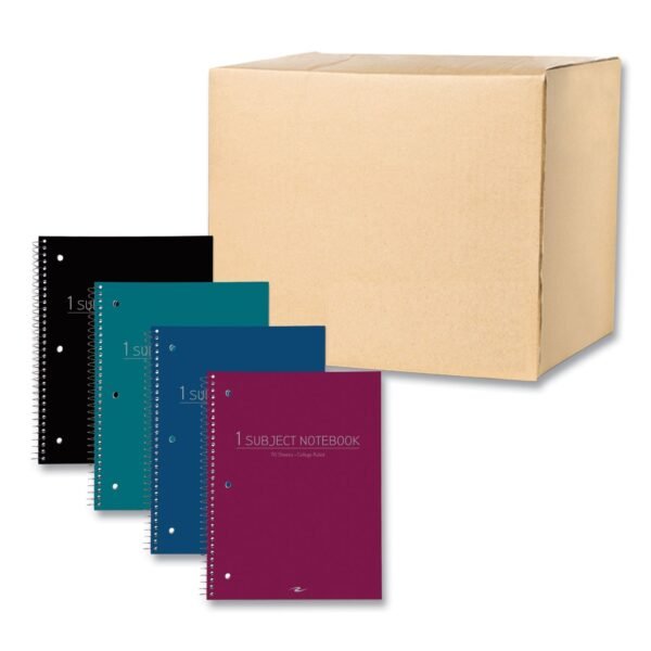 Roaring Spring Subject Wirebound Promo Notebook, 1-Subject, Med/College Rule, Assorted Cover, (70) 10.5 x 8 Sheets, 24/Carton (10033CS)