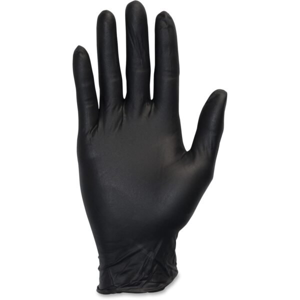 Safety Zone Medical Nitrile Exam Gloves Small Size - For Right/Left Hand - Black - Comfortable, Allergen-free, Silicone-free, Latex-free, Textured, Chemical Resistant - For...