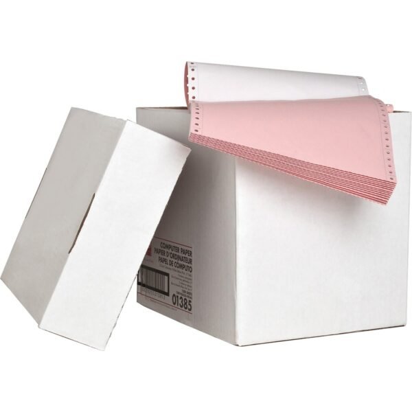 Sparco 3-part Computer Paper Letter - 8 1/2" x 11" - 15 lb Basis Weight - Perforated - Assorted - 1200 / Carton (01385)