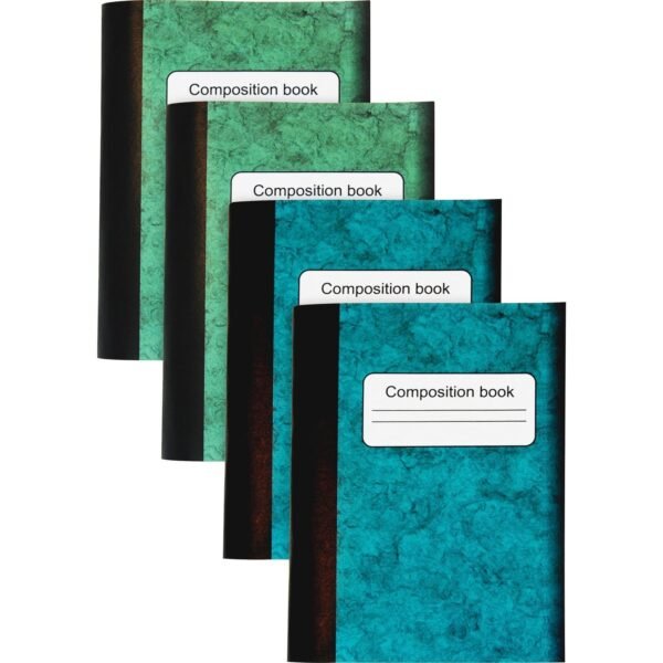 Sparco Composition Books 80 Sheets - 4.25" Height x 3.3" Width - Multi-colored Cover - Sturdy Cover, Durable - 4 / Pack (36126)