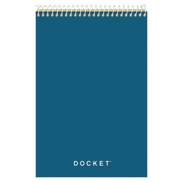 TOPS Docket Steno Pad, Gregg Rule, Forest Green Cover, 100 Canary-Yellow 6 x 9 Sheets (63851)