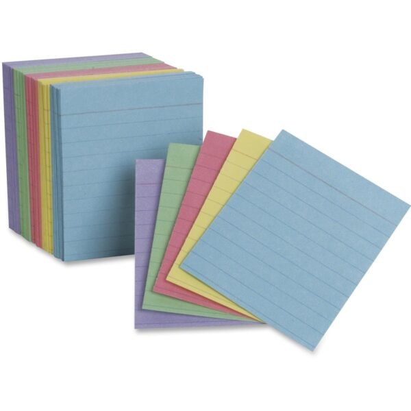 TOPS Oxford Color Mini Index Cards 200 x Divider(s) - 2.5" Divider Width x 3" Divider Length - White Divider - 10% Recycled - 200 / Pack (10010)