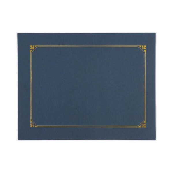 Universal Certificate/Document Cover, 8.5 x 11; 8 x 10; A4, Navy, 6/Pack (UNV76897)