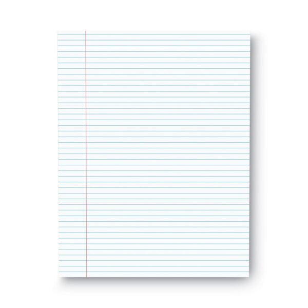 Universal Glue Top Pads, Narrow Rule, 50 White 8.5 x 11 Sheets, Dozen (UNV41000)