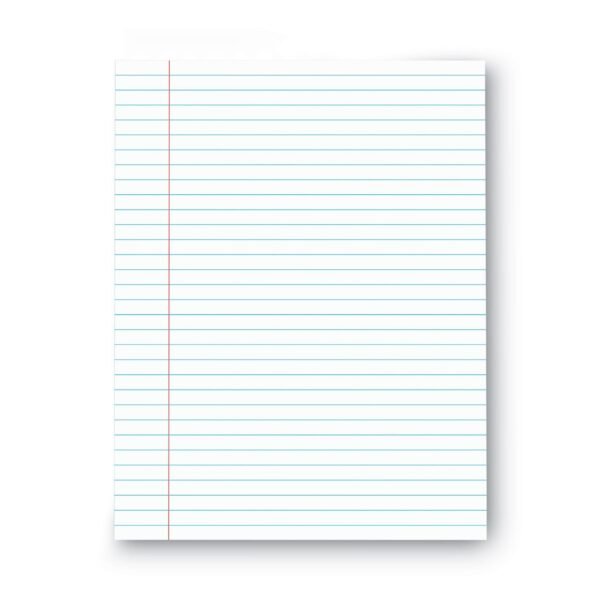 Universal Glue Top Pads, Wide/Legal Rule, 50 White 8.5 x 11 Sheets, Dozen (UNV11000)