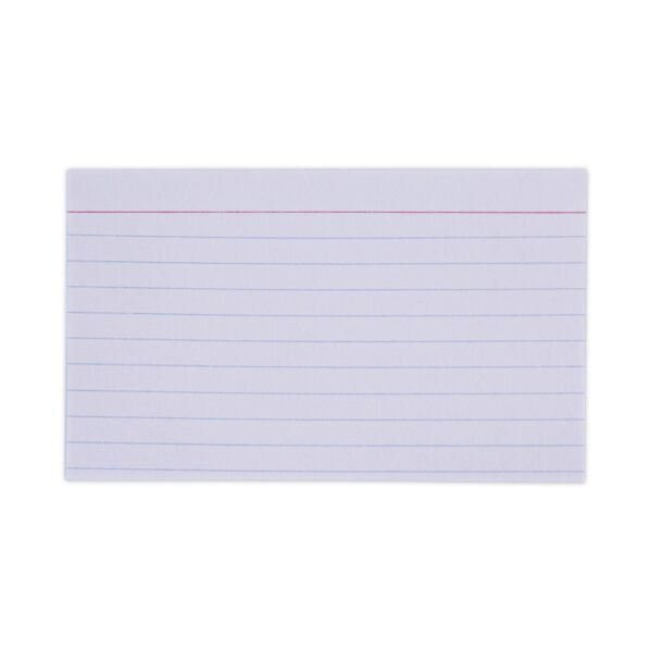 Universal Ruled Index Cards, 3 x 5, White, 100/Pack (UNV47210)