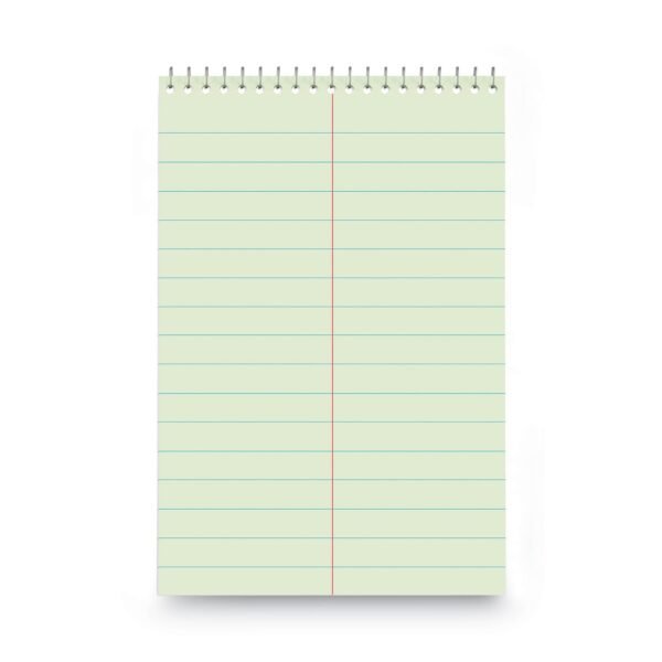 Universal Steno Pads, Pitman Rule, Red Cover, 60 Green-Tint 6 x 9 Sheets (UNV76610)